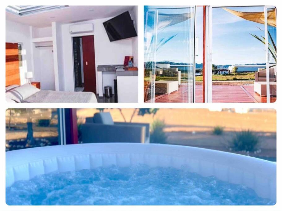 הוילה ואלה דה גוואדלופה Cabana El Alamo Con Jacuzzi מראה חיצוני תמונה