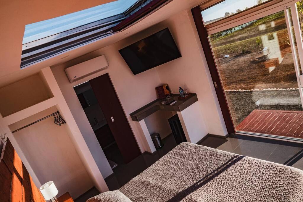 הוילה ואלה דה גוואדלופה Cabana El Alamo Con Jacuzzi מראה חיצוני תמונה