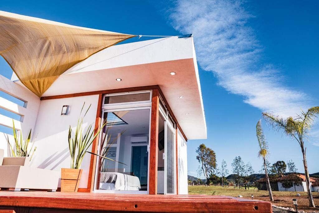 הוילה ואלה דה גוואדלופה Cabana El Alamo Con Jacuzzi מראה חיצוני תמונה