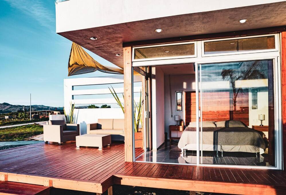 הוילה ואלה דה גוואדלופה Cabana El Alamo Con Jacuzzi מראה חיצוני תמונה