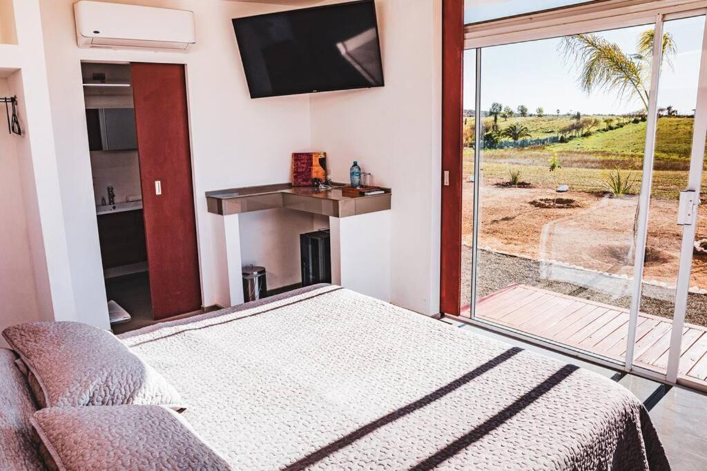 הוילה ואלה דה גוואדלופה Cabana El Alamo Con Jacuzzi מראה חיצוני תמונה