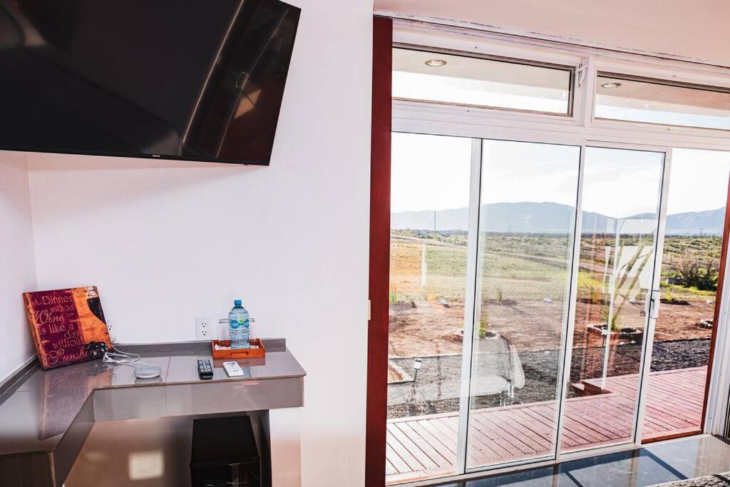 הוילה ואלה דה גוואדלופה Cabana El Alamo Con Jacuzzi מראה חיצוני תמונה