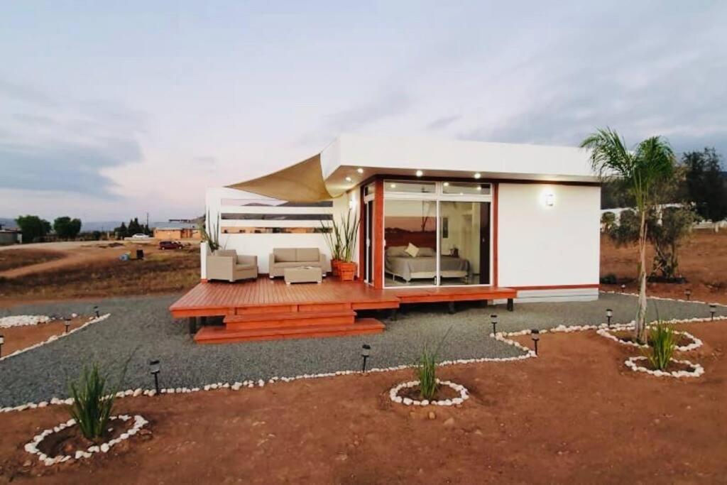 הוילה ואלה דה גוואדלופה Cabana El Alamo Con Jacuzzi מראה חיצוני תמונה