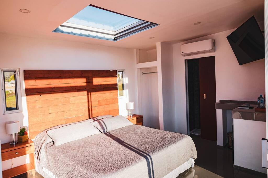 הוילה ואלה דה גוואדלופה Cabana El Alamo Con Jacuzzi מראה חיצוני תמונה